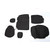 Rugged Ridge Neoprene Rear Seat Cover, Black; 07-16 Jeep Wrangler JKU 13264.01