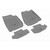 Rugged Ridge Floor Liners, Kit, Gray; 07-16 Jeep Wrangler JK 14987.02