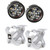 Rugged Ridge X-Clamp and Round LED Light Kit, Small, Silver, 2 Pieces 15210.35