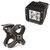 Rugged Ridge X-Clamp and Square LED Light Kit, Small, Textured Black, 1 Piece 15210.37