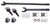 Alloy USA Axle Shaft Kit, Grande 30, Front; 92-06 Jeep Cherokee XJ/Wrangler TJ 12232