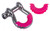 Daystar D-RING / Shackle Isolator Fluorescent Pink Pair KU70056FP