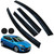 0409 MAZDA 3 4DOOR TAPE ON WIND DEFLECTOR 4PC 0409 MAZDA 3 4DOOR TAPE ON WIND DEFLECTOR 4PC