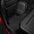 1218 RAM 1500/2500/3500 CREW CAB(1922 RAM 1500 CLASSIC) BLACK PROFILE FLOOR LINERS 2ND ROW