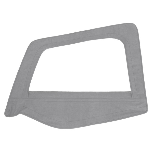 Smittybilt Soft Top Door Skin W/ Frame 87-95 Wrangler YJ Driver Side Denim Gray 89411