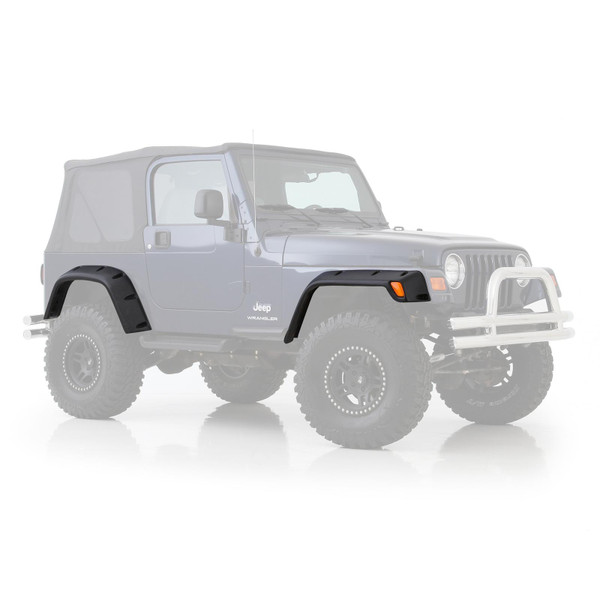 Smittybilt Fender Flares 97-06 Wrangler TJ/LJ 6 Inch Wide ABS Plastic Textured Black 17190