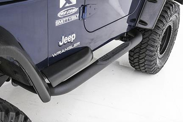 Smittybilt Sure Steps 3 Inch Side Bar 2015 Ford F150 Super Crew Stainless Steel FN1995-S4S
