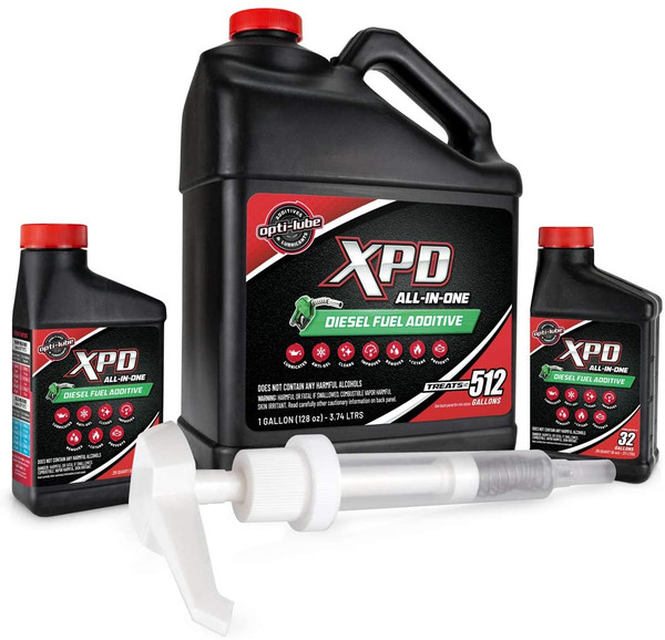 Opti-Lube XPD RED Diesel Fuel Additive 1 Gallon with Pump
