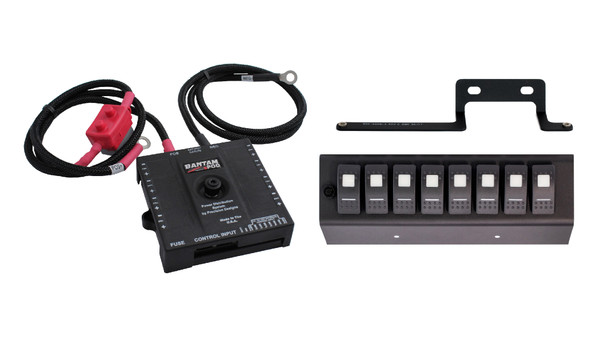 sPOD Bantam w/ 8-switch Panel Red Switches for 09-18 Wrangler JK BAN8-600-0915-LEDR