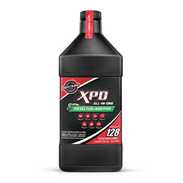 Opti-Lube XPD Diesel Fuel Additive Red Quart 32 oz Front Label