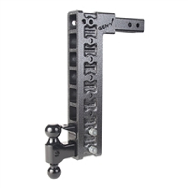 Drop Hitch 2" Receiver Class IV 10K Towing Hitch GH 328, Combo Includes Dual Ball, Pintle Lock & 2 Hitch pins (17.5" DROP)