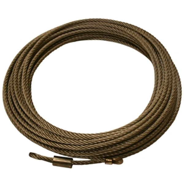 Bulldog Winch Winch Rope Wire 15001 5/32 Inch x 50 Foot (4mm x 15.2m) Includes Hook 20102