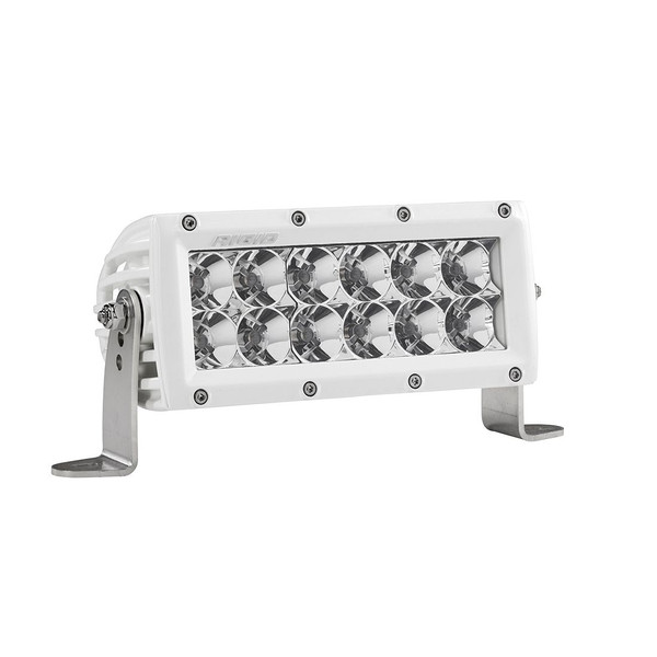 Rigid Industries 6 Inch Flood Light White Housing E-Series Pro RIGID Industries 806113