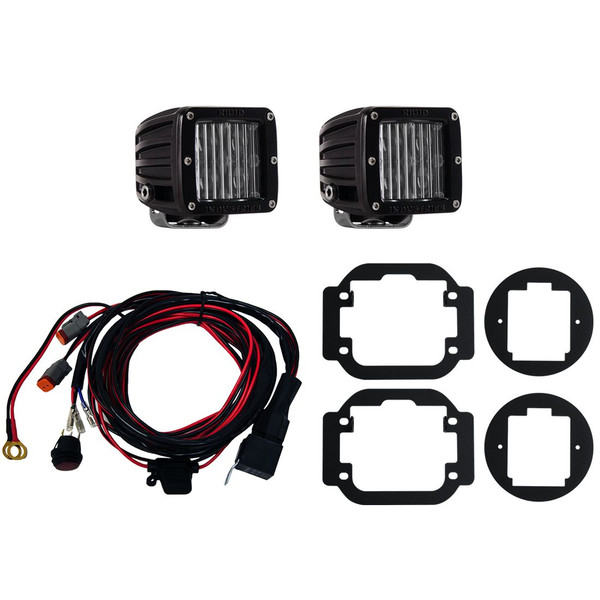 Rigid Industries Frontier Fog Light Mount Kit 09-15 Nissan Frontier Includes 2 SAE D-Series Lights RIGID Industries 465843