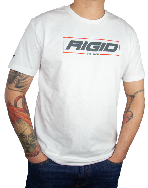 Rigid Industries RIGID T Shirt Established 2006 Medium White 1050