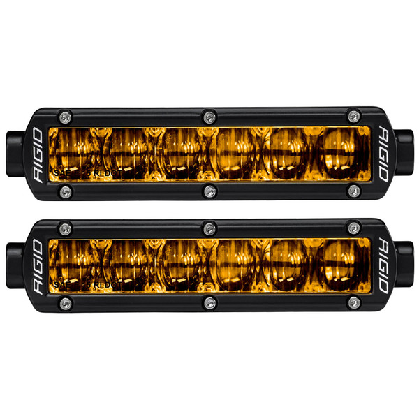 Rigid Industries SAE J583 Compliant Selective Yellow Fog Light Pair Sr-Series Pro 6 Inch Street Legal Surface Mount Rigid Industries 906704