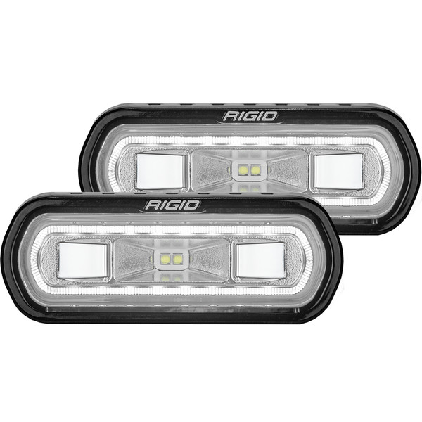 Rigid Industries SR-L Series Off-Road Spreader Pod 3 Wire Surface Mount with White Halo Pair RIGID Industries 53120