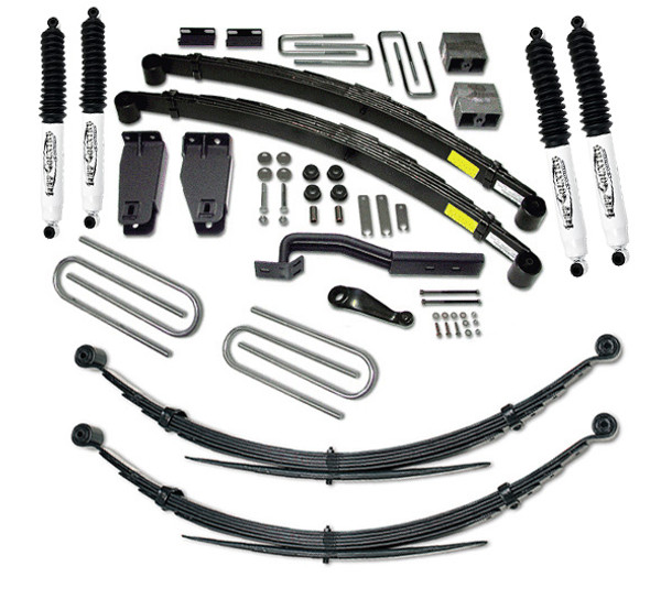 Tuff Country 6 Inch Lift Kit 97 Ford F250 with Rear Leaf Springs and SX8000 Shocks Fits with 351 Engine 26834KN