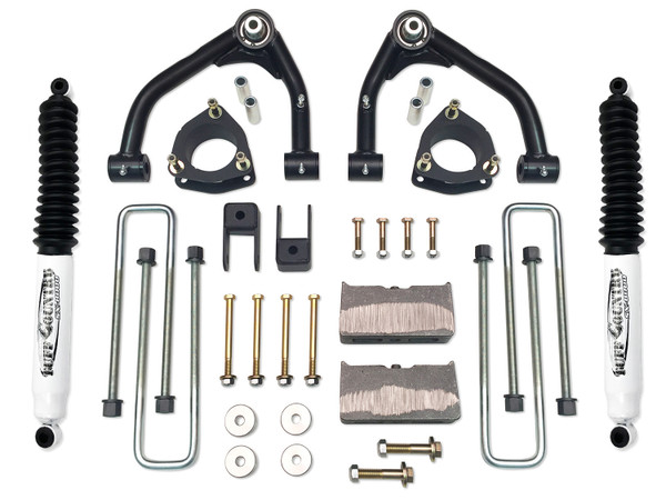 Tuff Country 4 Inch Uni Ball Lift Kit 14-18 Silverado/Sierra 1500 4WD w/ SX8000 Shocks Fits Models with Aluminum OE Upper Control Arms or Stamped 2 Piece Steel Arms 14169KN