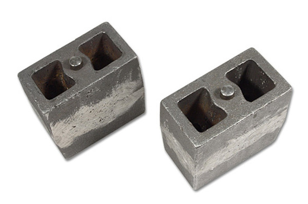 Tuff Country 5.5 Inch Cast Iron Lift Blocks 3 Inch Wide Tapered Pair 79056