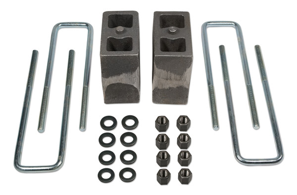 Tuff Country 5.5 Inch Rear Block & U-Bolt Kit 94-02 Dodge Ram 2500/3500 4WD with factory Contact Overloads 0.75 Inch Lift Non-Tapered 97056