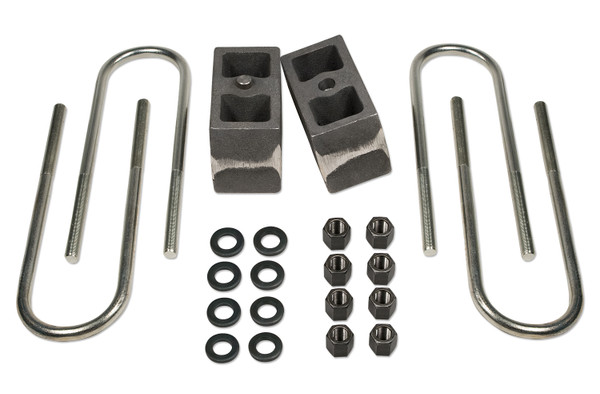 Tuff Country 4 Inch Rear Block & U-Bolt Kit 80-97 and 99-16 Ford F250 4WD 86-97 Ford F350 4WD/00-05 Ford Excursion w/o Factory Overloads Tapered 97057