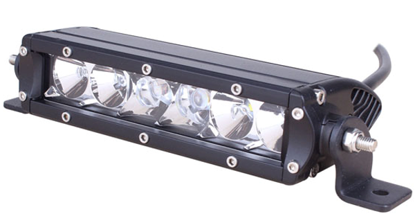 Lifetime LED Lights 6 Inch LED Light Bar Single Row Spot Pattern Lifetime LLL30-5w-2700-S