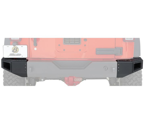 Bestop End Cap Kit for Rear Modular Bumper - 07-18 Wrangler JK 44941-01