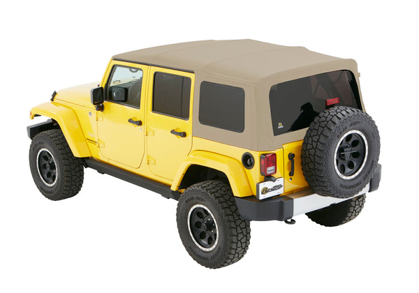 Bestop Supertop NX Beige Twill - Jeep 2007-2018 Wrangler JK Unlimited 54823-74