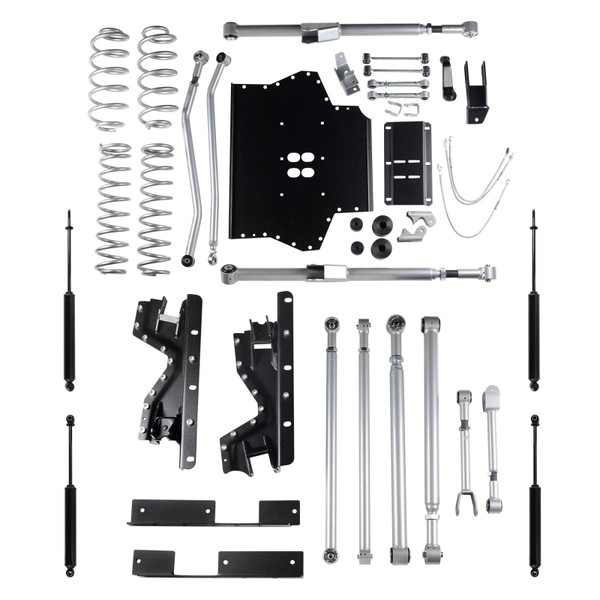 Rubicon Express 4.5 Inch TJ Lift Kit Extreme Duty Long Arm System W/Twin Tube Shocks 03-06 Wrangler TJ RE7214T