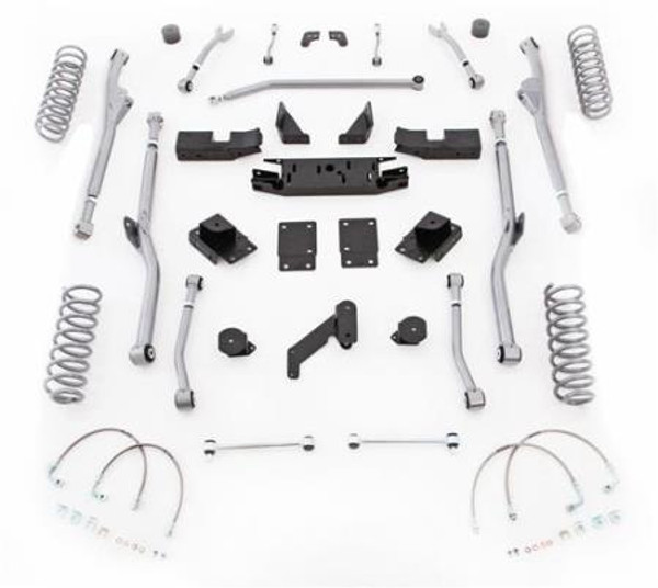 Rubicon Express 3.5 Inch Long Arm Lift Kit W/Mono Tube Shocks 07-18 Jeep Wrangler JK Unlimited 4DR Extreme Duty Radius JKRR43M