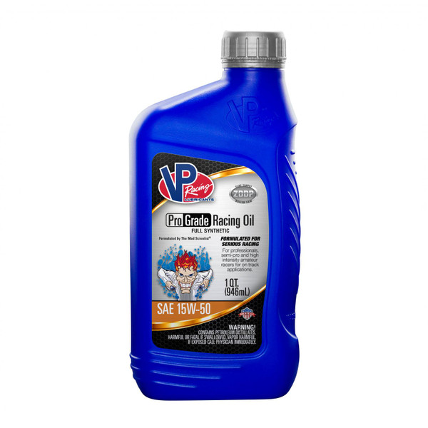 VP Racing Fuels 15W 50 Synthetic Oil Full Synthetic Pro Grade Racing Oil Quart 2755