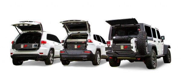 Cargo Ease Jeep Cargo Locker Standard 9 Inch Single Drawer System 11-Pres Grand Cherokee WK2 Cargo Ease  CL3737-D9-1