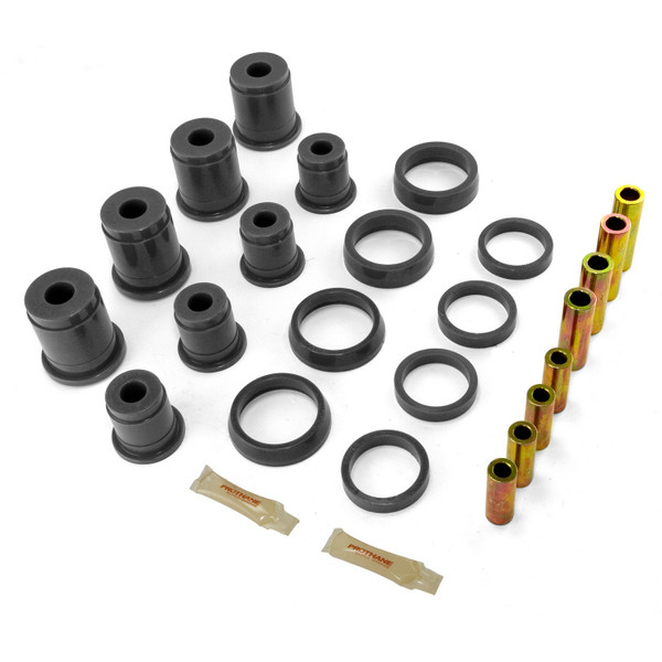 Rugged Ridge Control Arm Bushing Kit, Front, Black; 93-98 Jeep Grand Cherokee ZJ 1-203BL