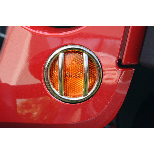 Rugged Ridge Turn Signal Light Euro Guards, Stainless; 07-16 Jeep Wrangler JK 11142.11