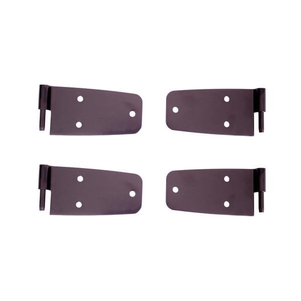 Rugged Ridge Door Hinge Kit, Black; 76-86 Jeep CJ Models 11202.02