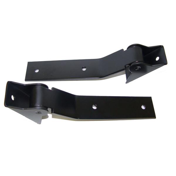 Rugged Ridge Tailgate Hinge Set, Black; 87-95 Jeep Wrangler YJ 11218.01