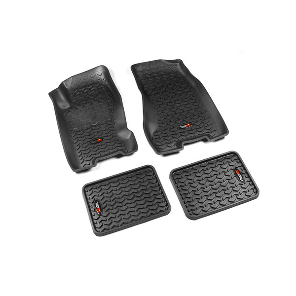 Rugged Ridge Floor Liners, Kit, Black; 99-04 Jeep Grand Cherokee WJ 12987.22