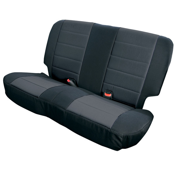 Rugged Ridge Neoprene Rear Seat Covers, Black; 03-06 Jeep Wrangler TJ 13263.01