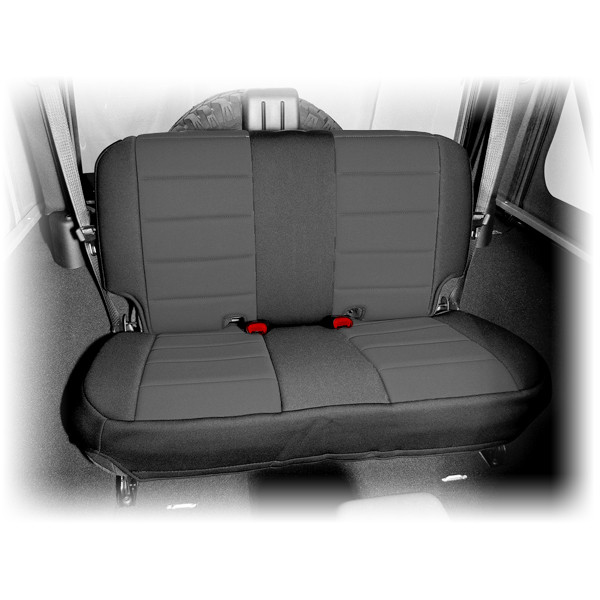 Rugged Ridge Neoprene Rear Seat Cover, Black; 07-16 Jeep Wrangler JK 13265.01
