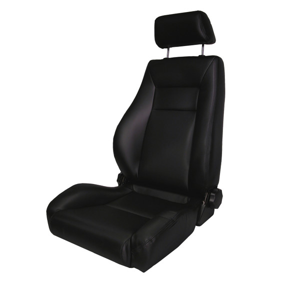 Rugged Ridge Ultra Front Seat, Reclinable, Black; 76-02 Jeep CJ/Wrangler YJ/TJ 13404.01