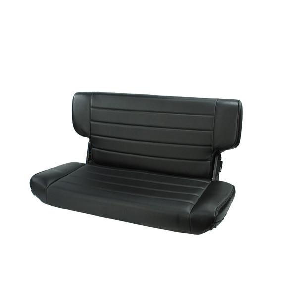 Rugged Ridge Fold and Tumble Rear Seat, Black Denim; 97-02 Jeep Wrangler TJ 13463.15