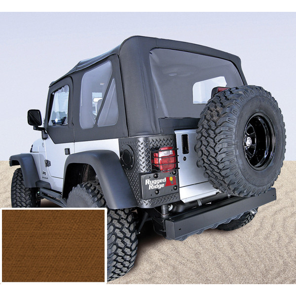 Rugged Ridge XHD Soft Top, Dark Tan, Tinted Windows; 97-06 Jeep Wrangler TJ 13723.33