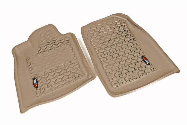 Rugged Ridge Floor Liners, Front, Tan; 12-16 Dodge Durango/Jeep Grand Cherokee WK 13920.32