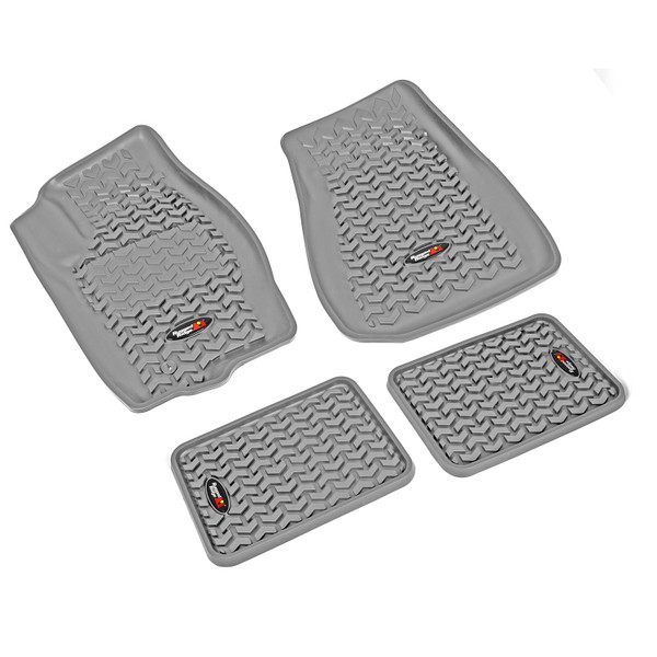 Rugged Ridge Floor Liners, Kit, Gray; 05-10 Jeep Grand Cherokee WK 14987.23