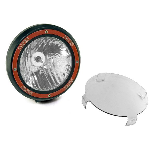 Rugged Ridge 7 Inch Round HID Off Road Light, Black Composite Housing 15205.03