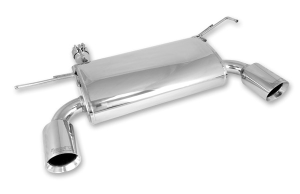 Rugged Ridge Axle Back Exhaust System, Stainless Steel; 07-16 Jeep Wrangler JK 17606.75