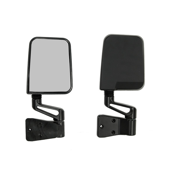 Rugged Ridge Mirror Pair Black; 87-02 Jeep Wrangler YJ/TJ 7694