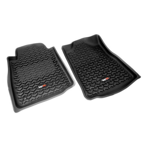 Rugged Ridge Floor Liners, Front, Black, Automatic; 05-11 Toyota Tacoma 82904.10