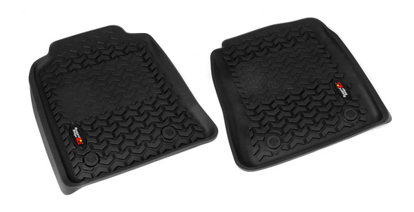 Rugged Ridge Floor Liners, Front, Black; 12-14 Toyota Hilux DoubleCab 82904.50